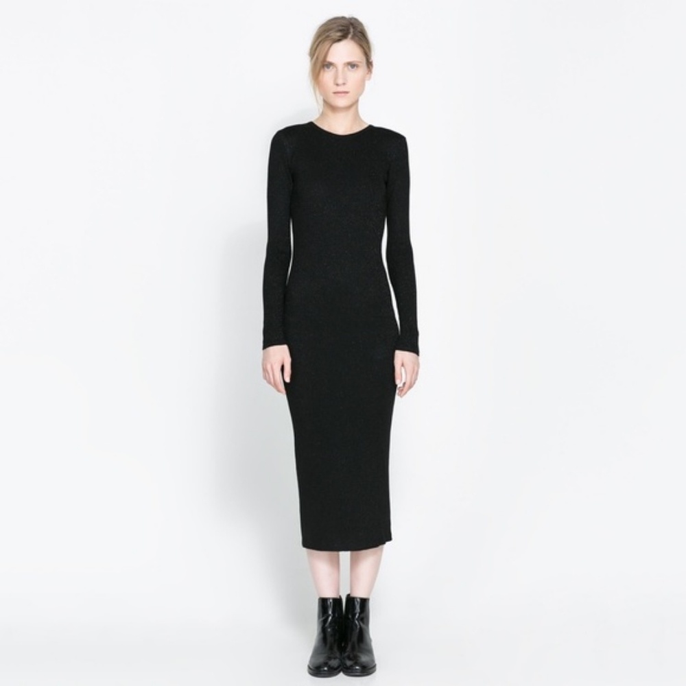 Zara ribbed sweater dress